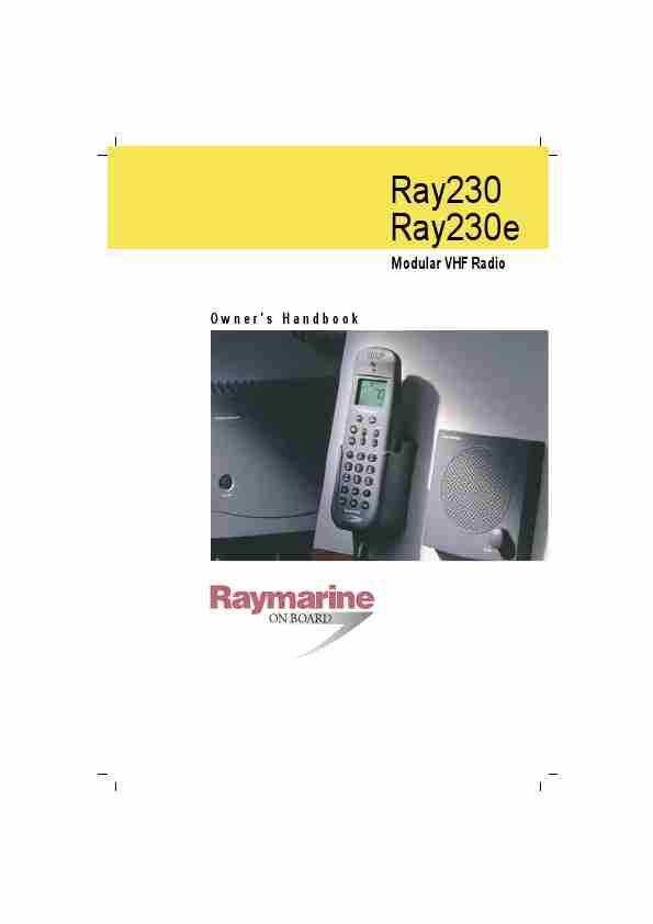 Raymarine Portable Radio Ray230-page_pdf
